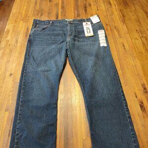 Wrangler Five Star Slim Straight Blue Jeans Men's 42x30 Free To Stretch Denim